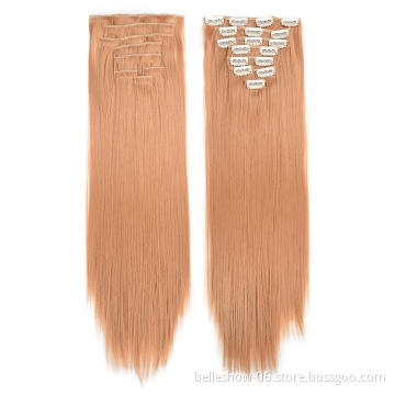 Xin Si wholesale hair extensions clip in hair extensions blonde hair  silky straight hair extensions
